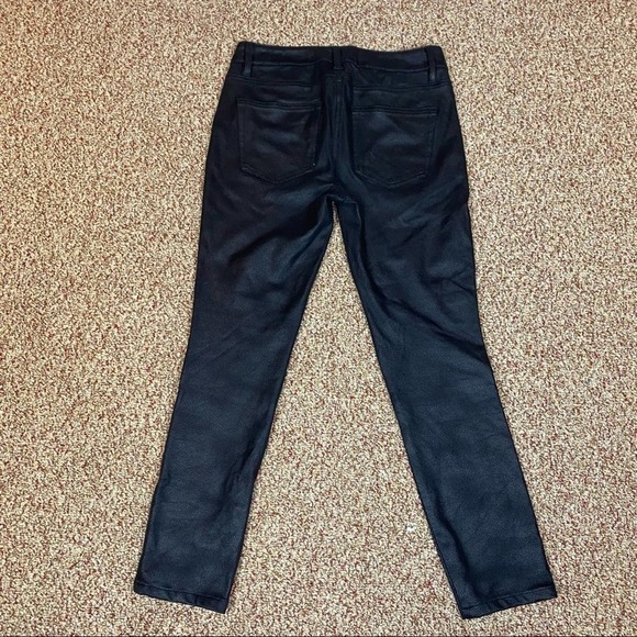 Design Lab Black Faux Leather Pants 27 - Picture 3 of 4
